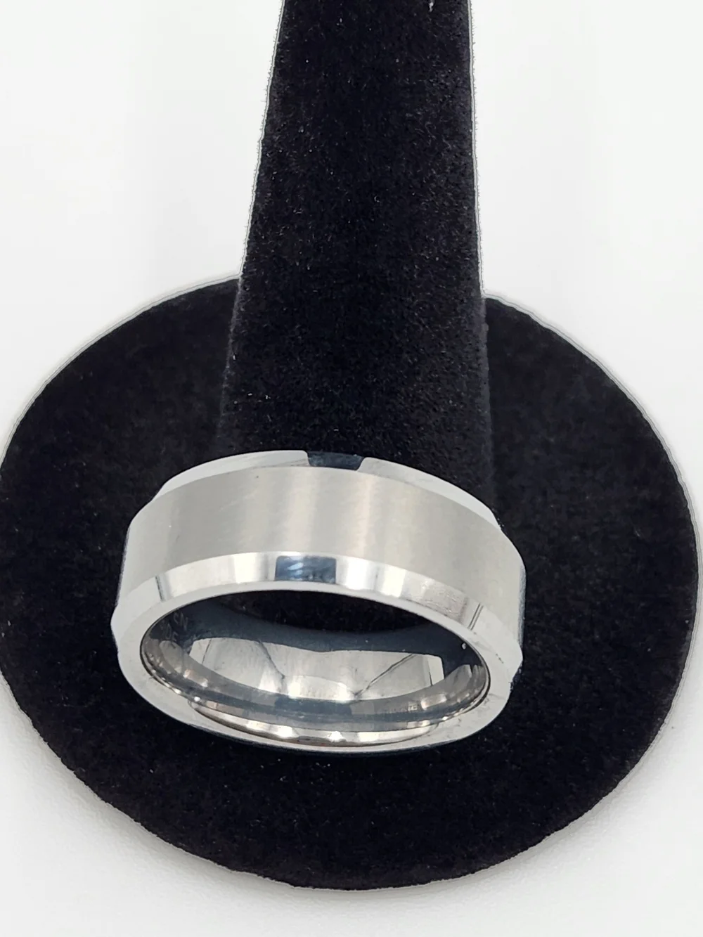 Men's Brushed Silver Tungsten Band